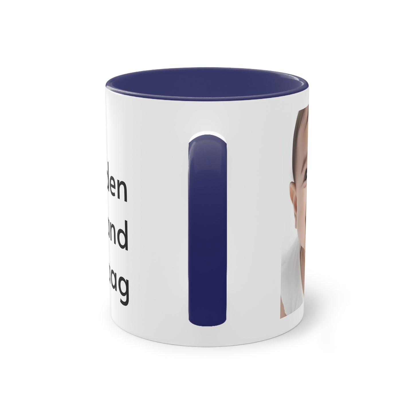Two-Tone Coffee Mug, 11oz "Wees de reden waarom iemand glimlacht vandaag"