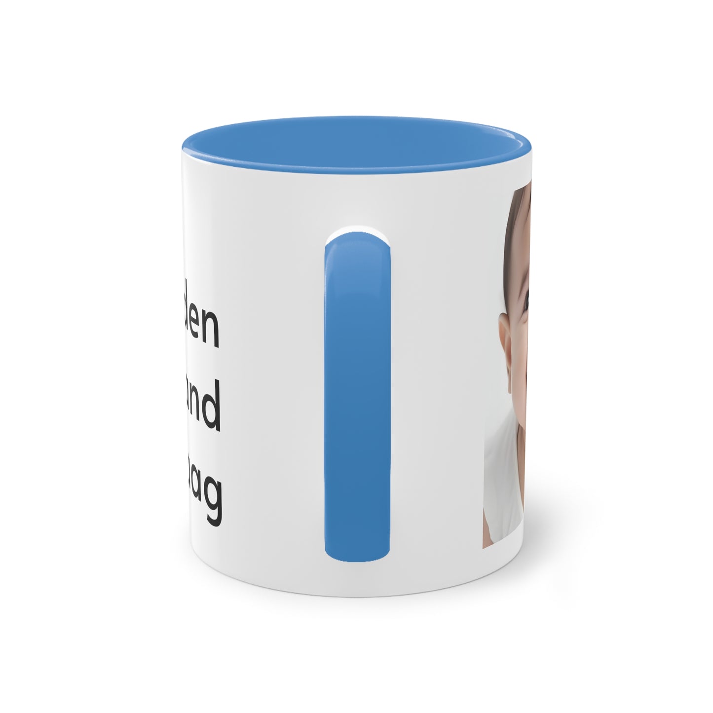 Two-Tone Coffee Mug, 11oz "Wees de reden waarom iemand glimlacht vandaag"