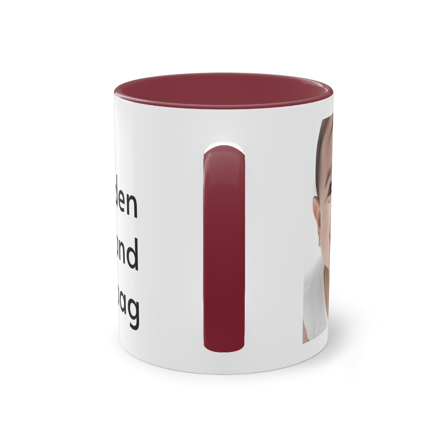 Two-Tone Coffee Mug, 11oz "Wees de reden waarom iemand glimlacht vandaag"