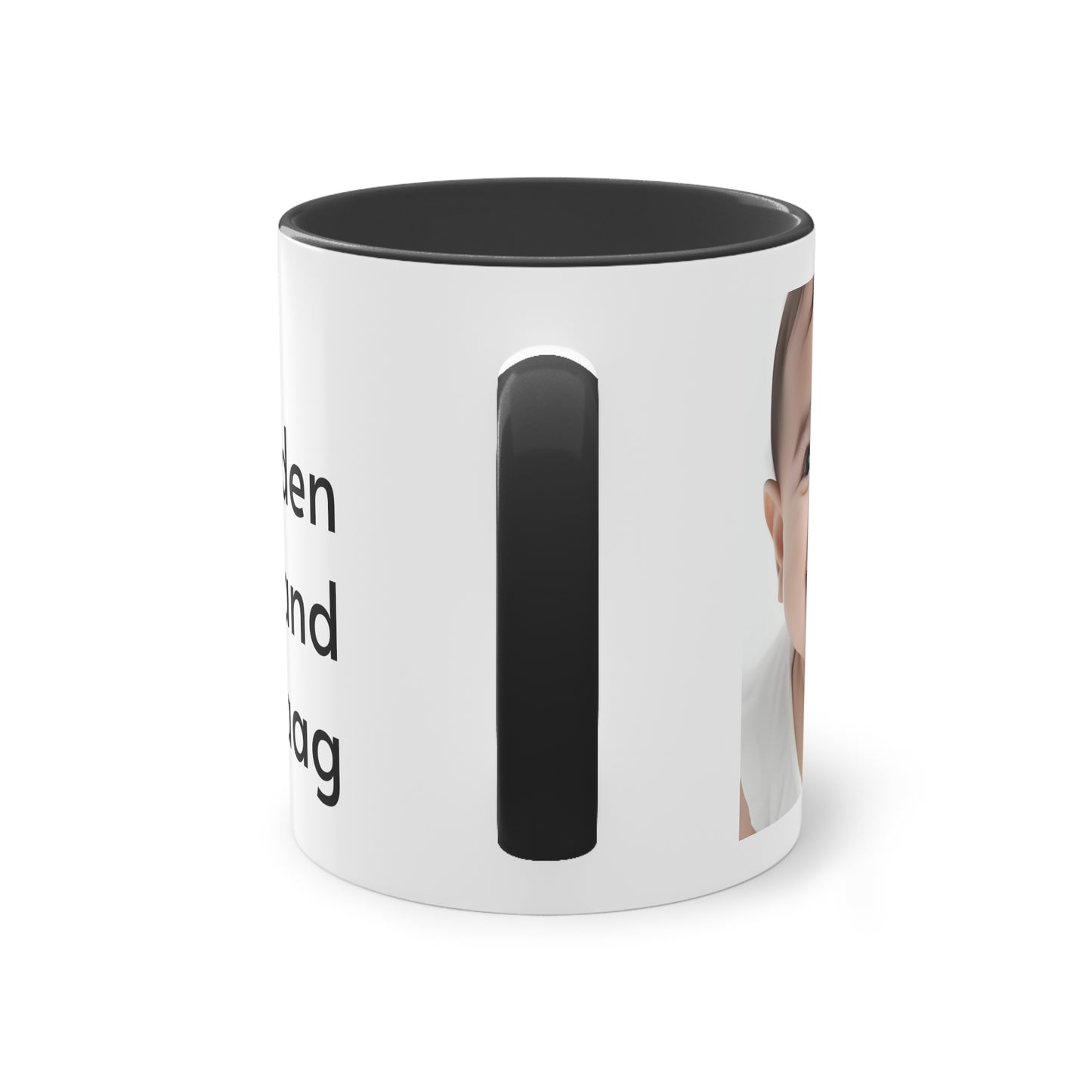 Two-Tone Coffee Mug, 11oz "Wees de reden waarom iemand glimlacht vandaag"