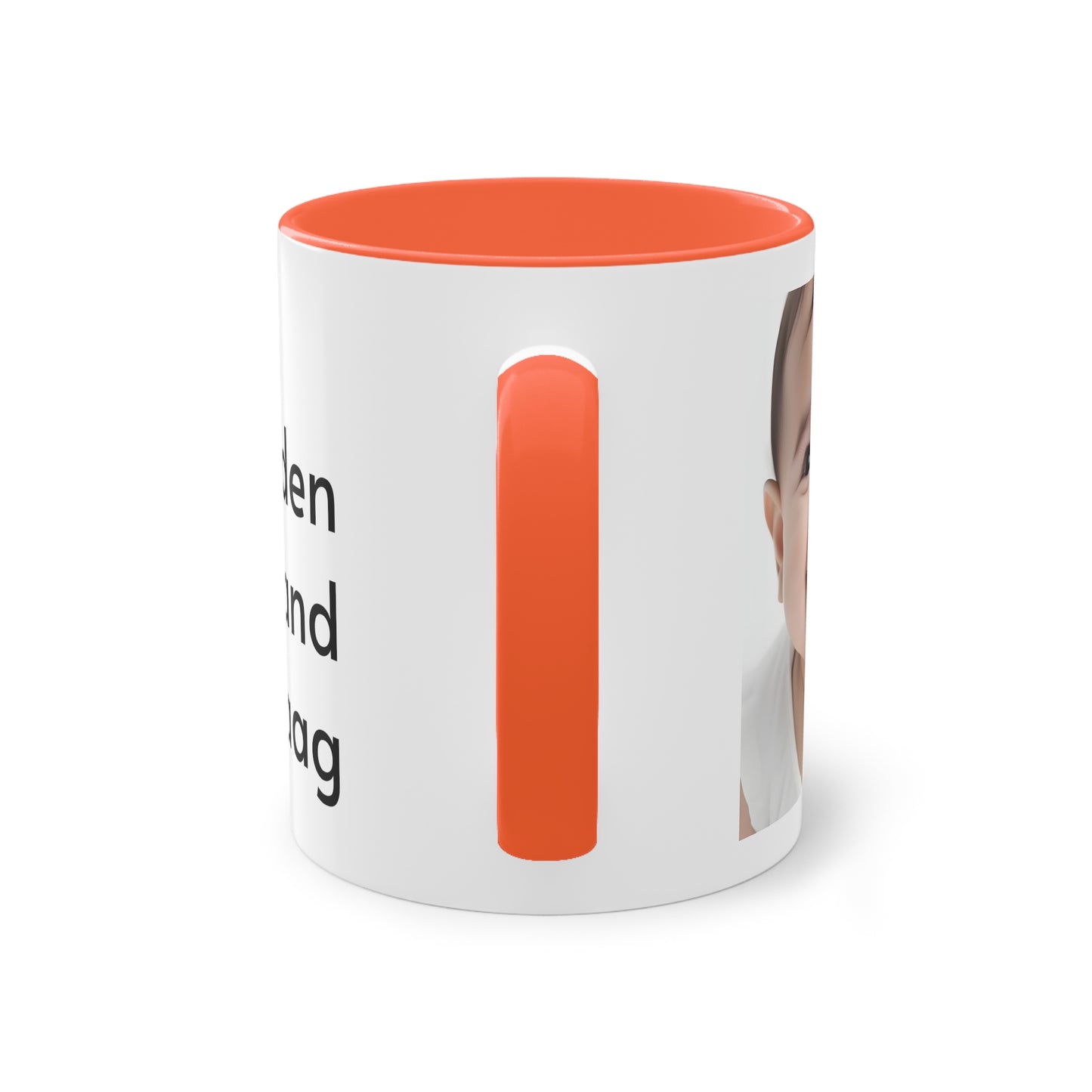 Two-Tone Coffee Mug, 11oz "Wees de reden waarom iemand glimlacht vandaag"
