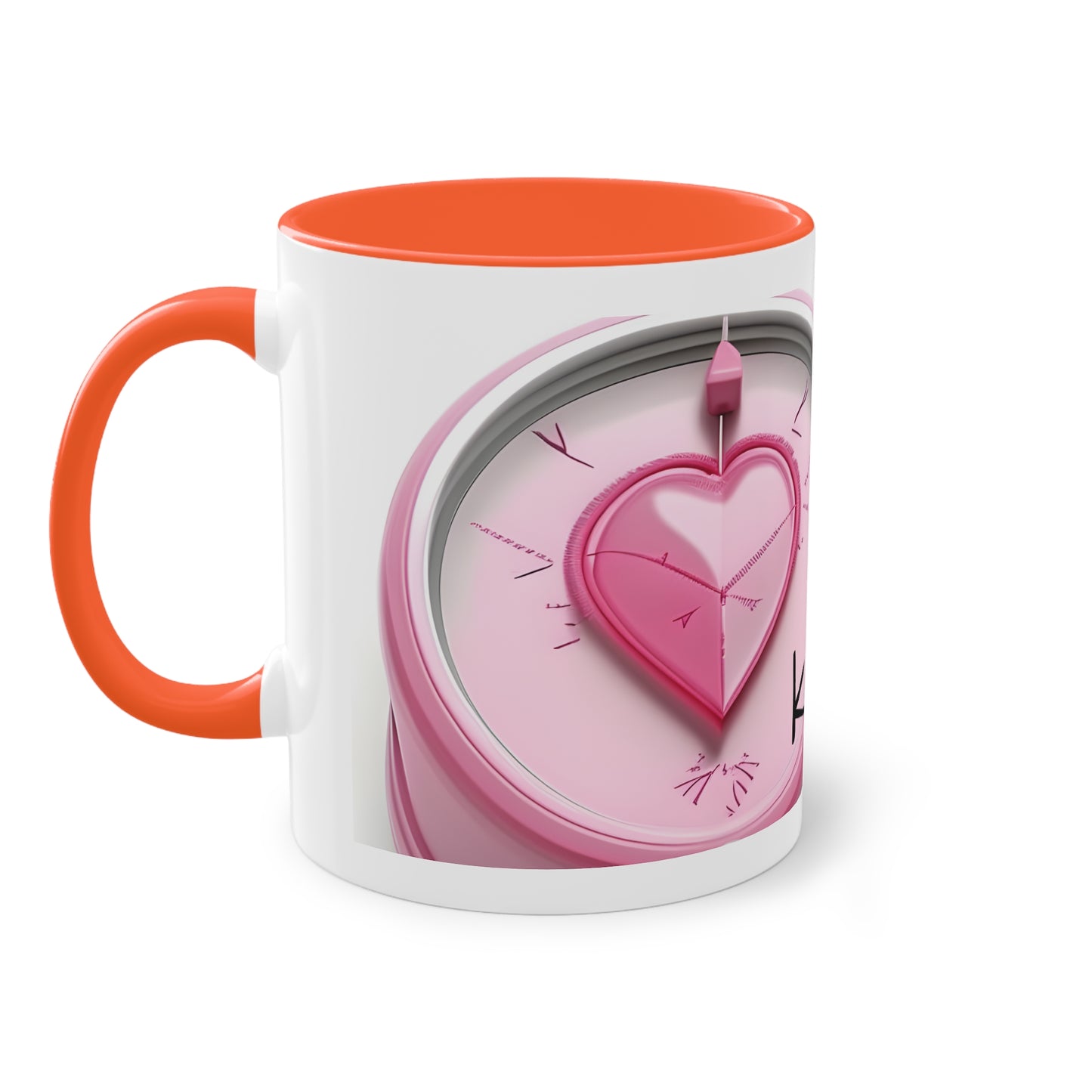 Two-Tone Coffee Mug, 11oz "Laat je hart je kompas zijn"