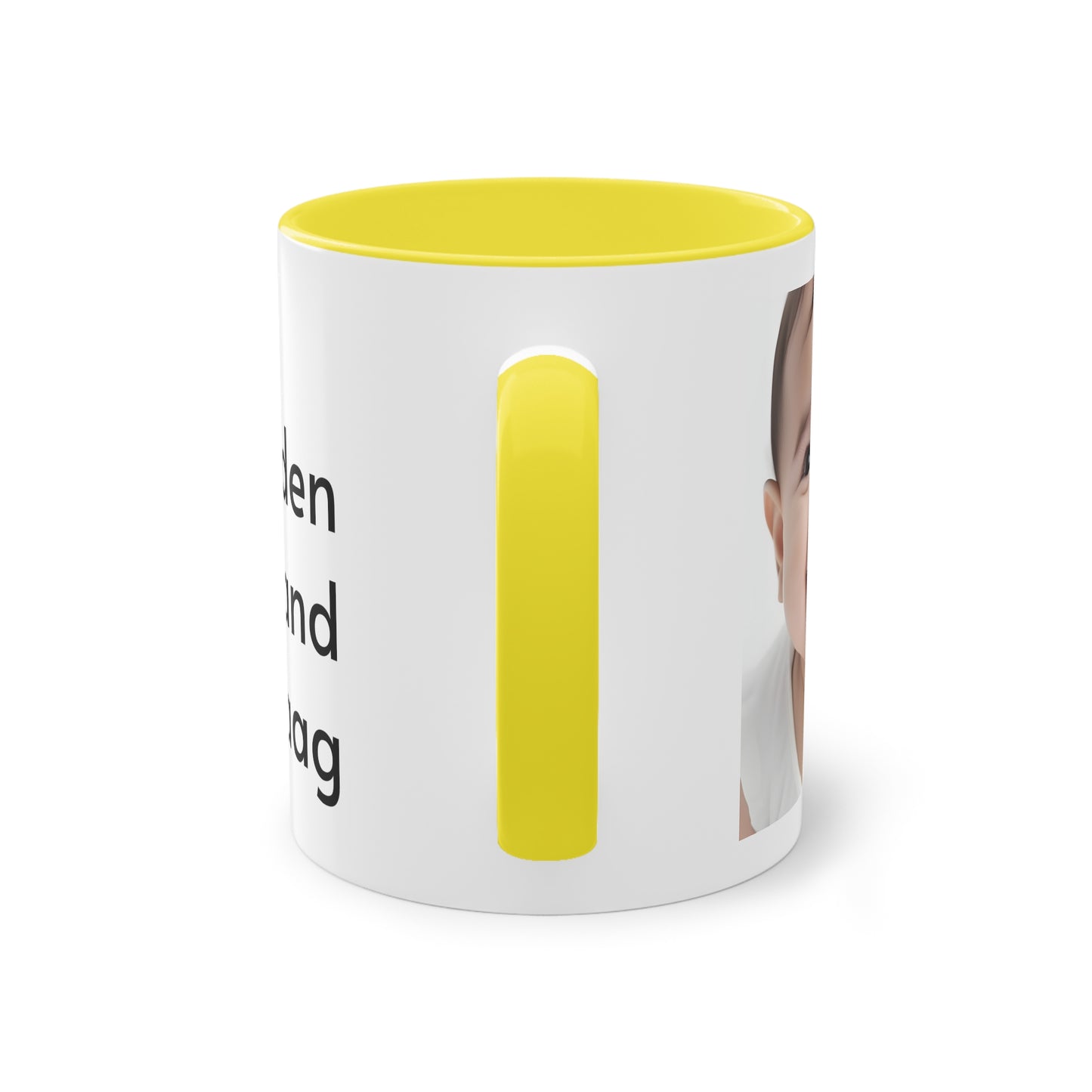 Two-Tone Coffee Mug, 11oz "Wees de reden waarom iemand glimlacht vandaag"