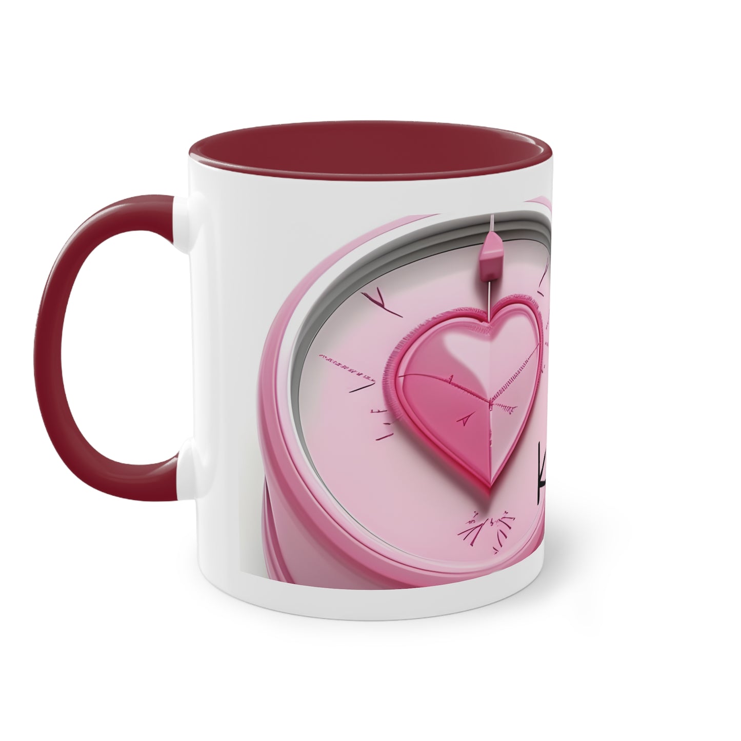 Two-Tone Coffee Mug, 11oz "Laat je hart je kompas zijn"