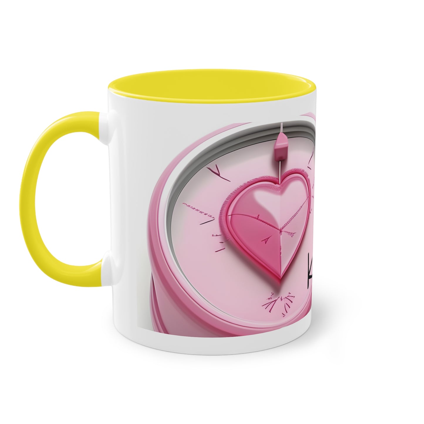 Two-Tone Coffee Mug, 11oz "Laat je hart je kompas zijn"