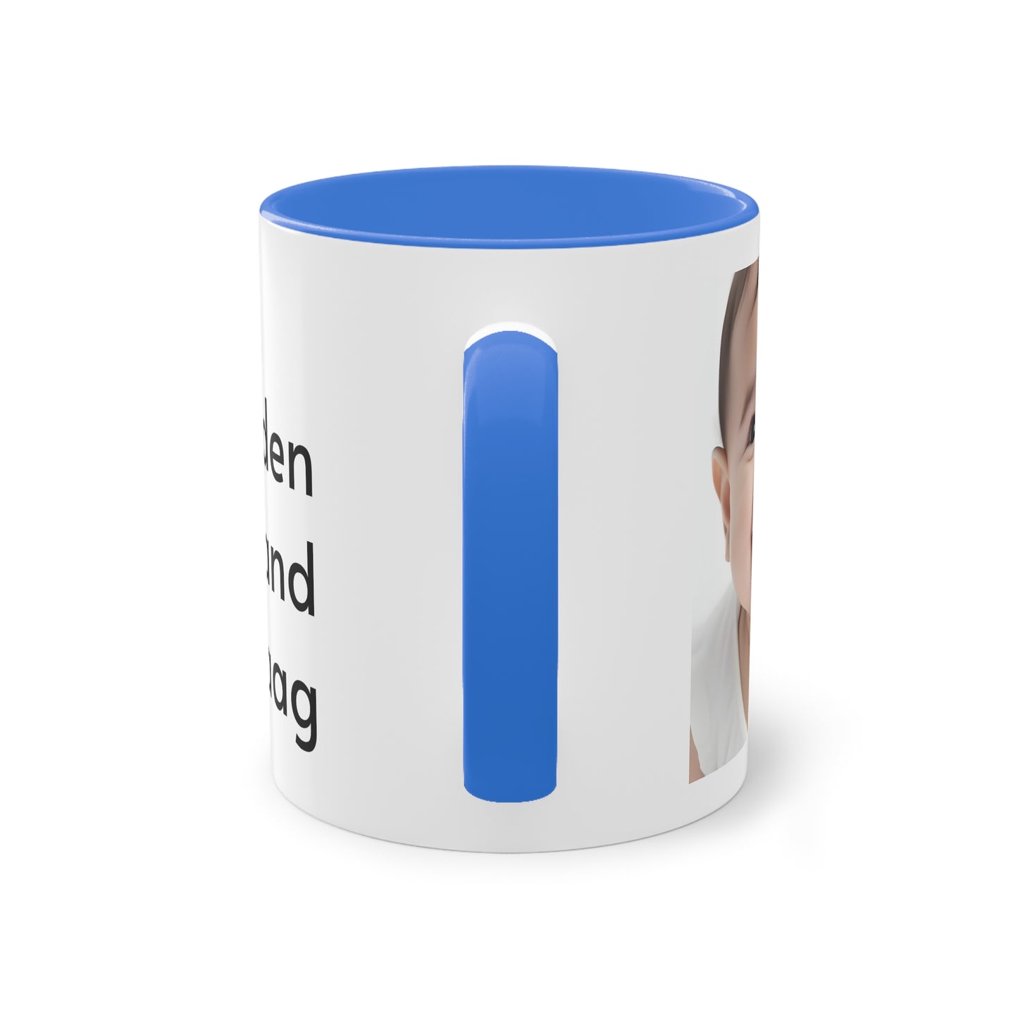 Two-Tone Coffee Mug, 11oz "Wees de reden waarom iemand glimlacht vandaag"