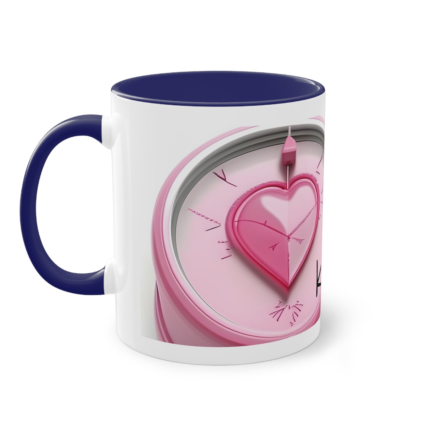 Two-Tone Coffee Mug, 11oz "Laat je hart je kompas zijn"