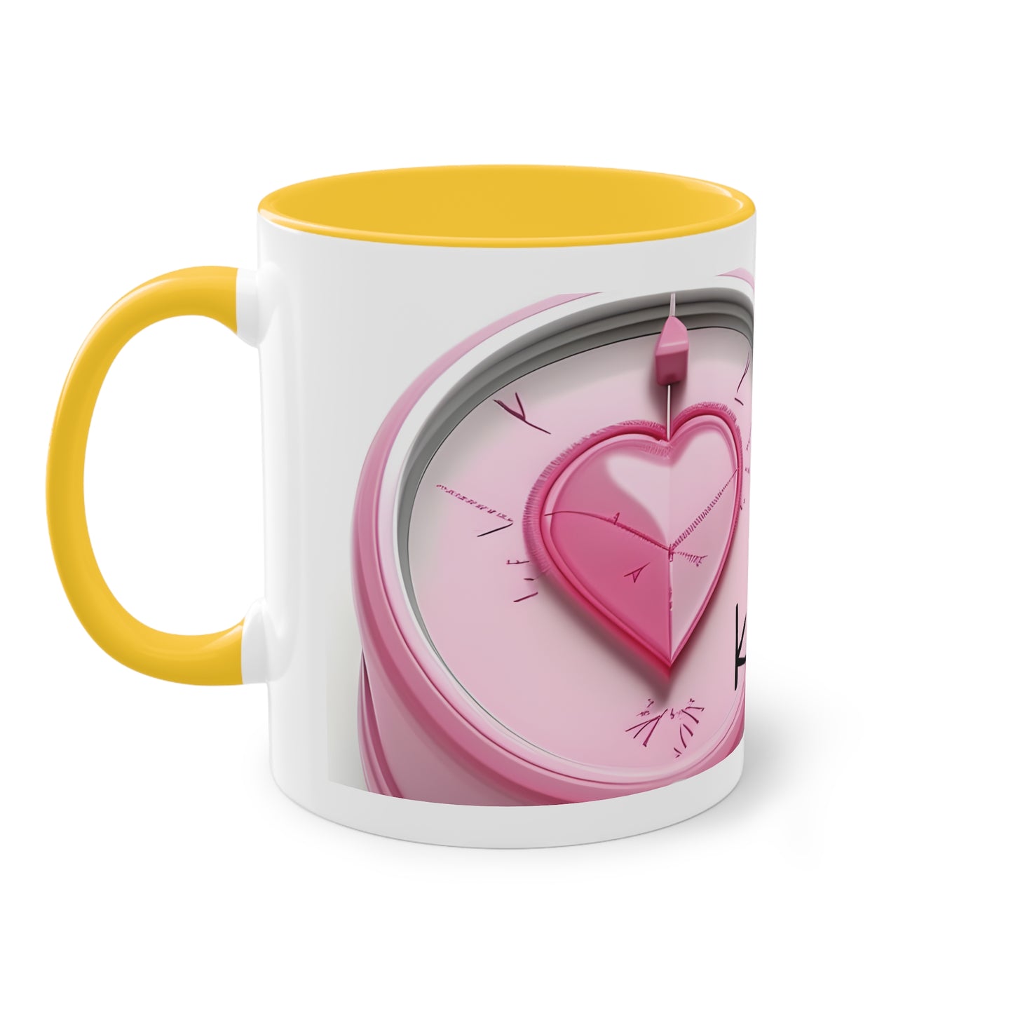 Two-Tone Coffee Mug, 11oz "Laat je hart je kompas zijn"