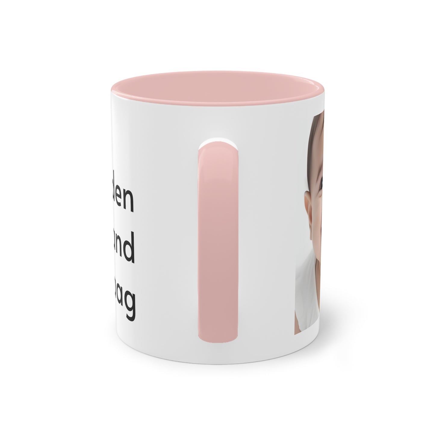 Two-Tone Coffee Mug, 11oz "Wees de reden waarom iemand glimlacht vandaag"