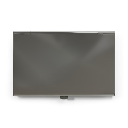 Pemani Productions Metal Business Card Holder — 'Software that Empowers Thinking, Learning, and Faith'