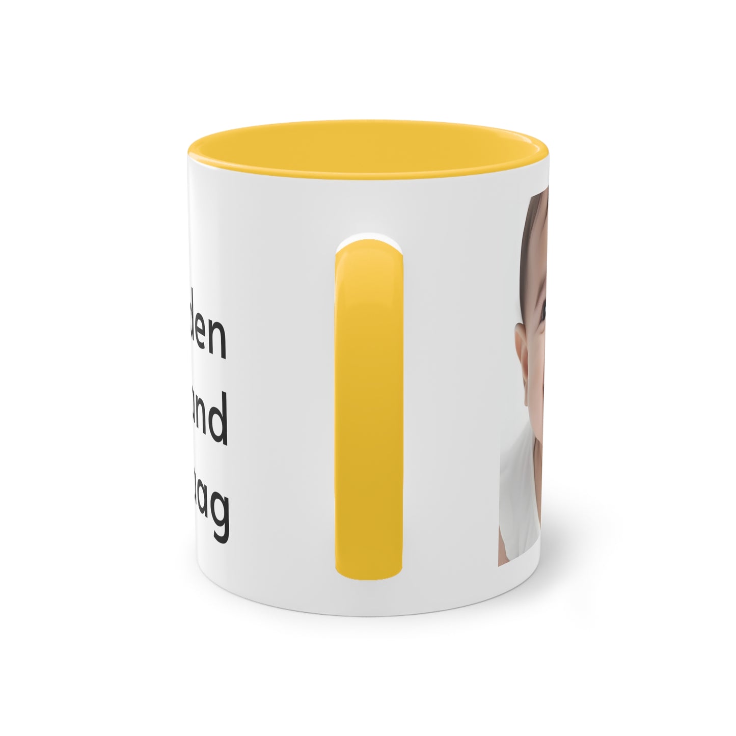 Two-Tone Coffee Mug, 11oz "Wees de reden waarom iemand glimlacht vandaag"