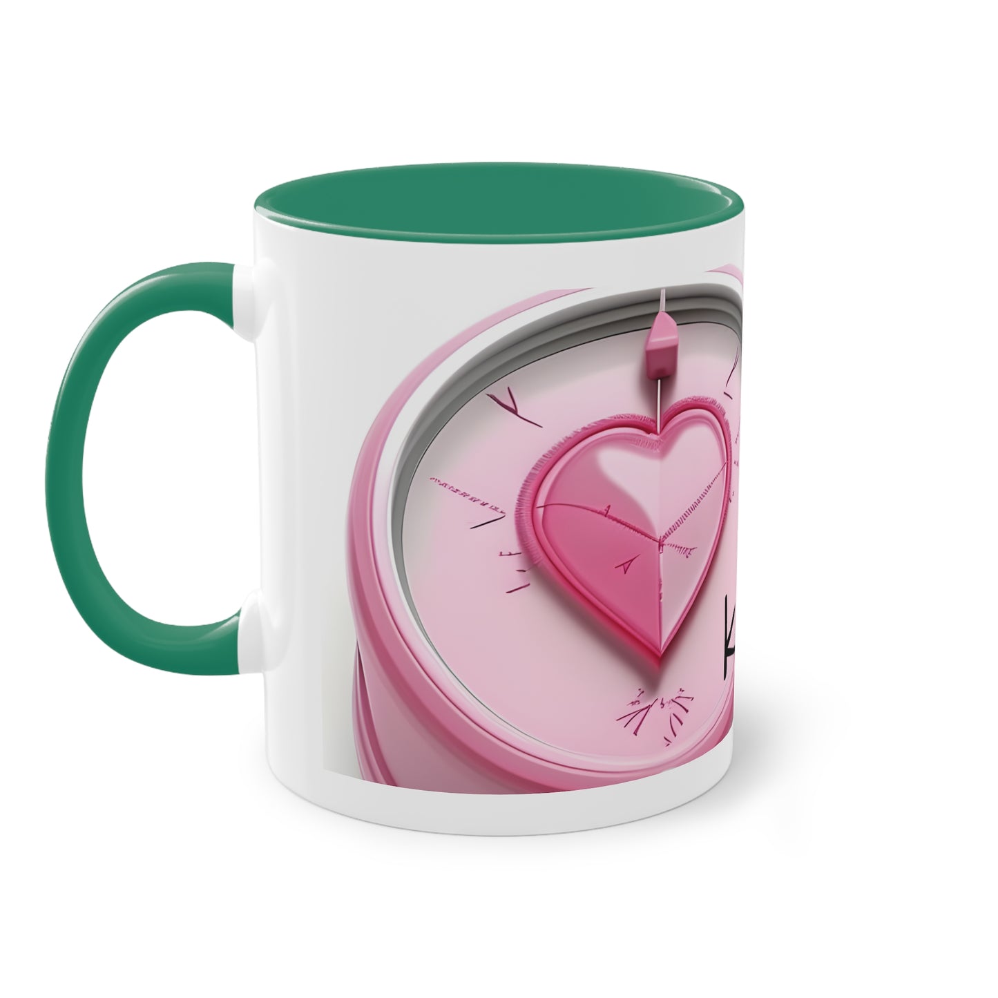 Two-Tone Coffee Mug, 11oz "Laat je hart je kompas zijn"