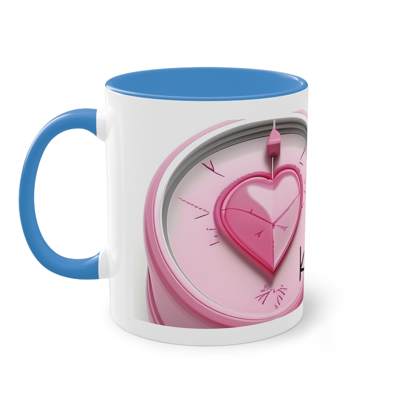 Two-Tone Coffee Mug, 11oz "Laat je hart je kompas zijn"